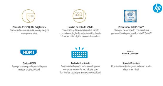 NOTE HP 13-D001LA/I3-6100U/4G/128G/QHD+