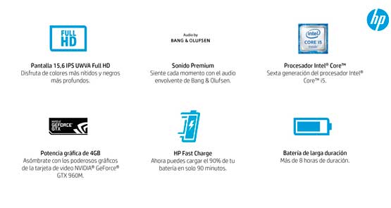 NOTE HP 15-AX001LA/I5-6/8/1/FHD/960V4GB
