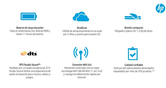 NOTE HP 14-AX001LA STREAM/CL/4G/32G/BL