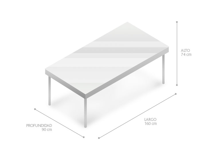 MESA DE COMEDOR CLAVIJO DESIGN ITALIA MADERA 160 X 90 CM - 2