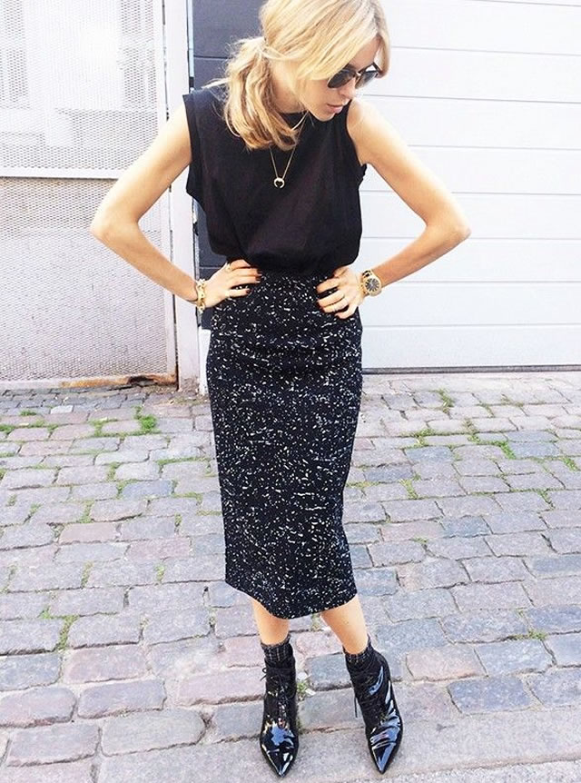 Luce tus piernas con las knitted skirts