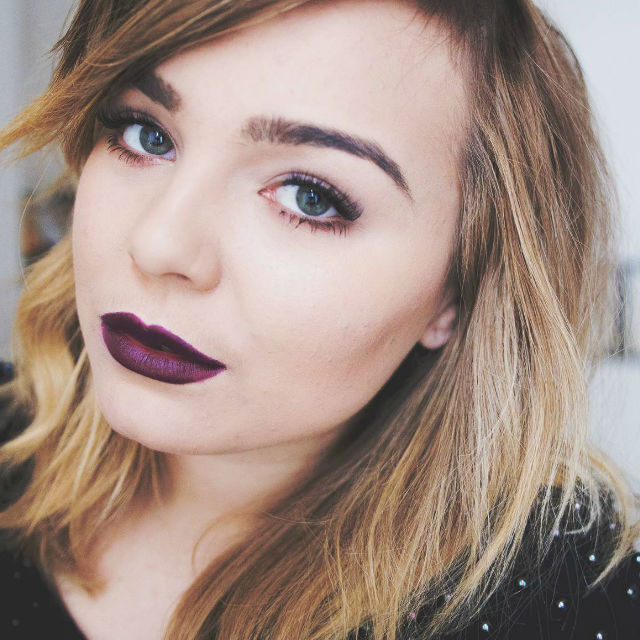 Dark lipstick