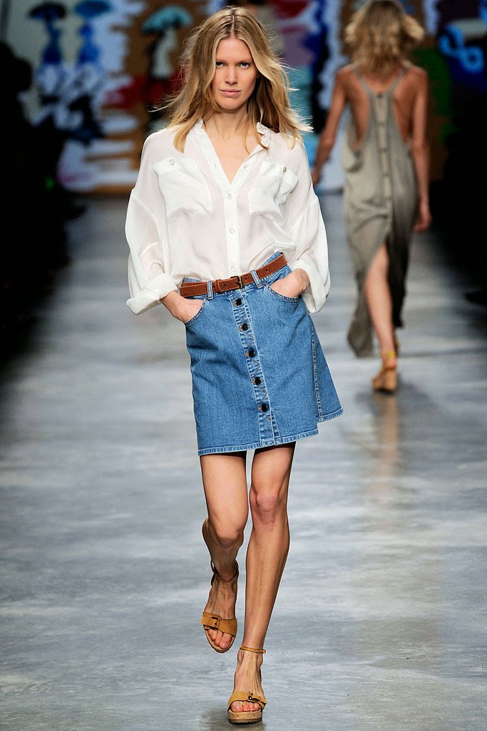 falda denim