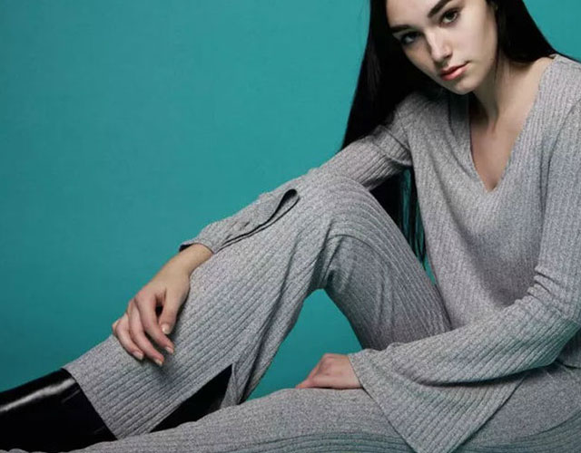 Knitted Flare Pants