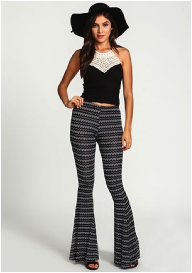 Knitted Flare Pants
