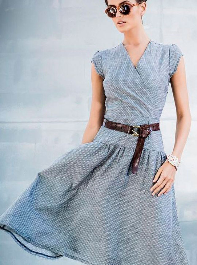 El regreso vintage de los vestidos corte cintura baja