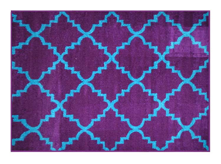 ALFOMBRA VALENCIA FRIZE LIGHT ROYAL 150 X 200 CM MORADO - 1
