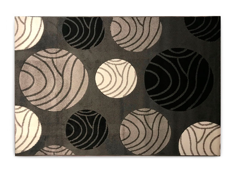 ALFOMBRA IDETEX FRIZE CARVED CIRCLES 150 X 200 CM
