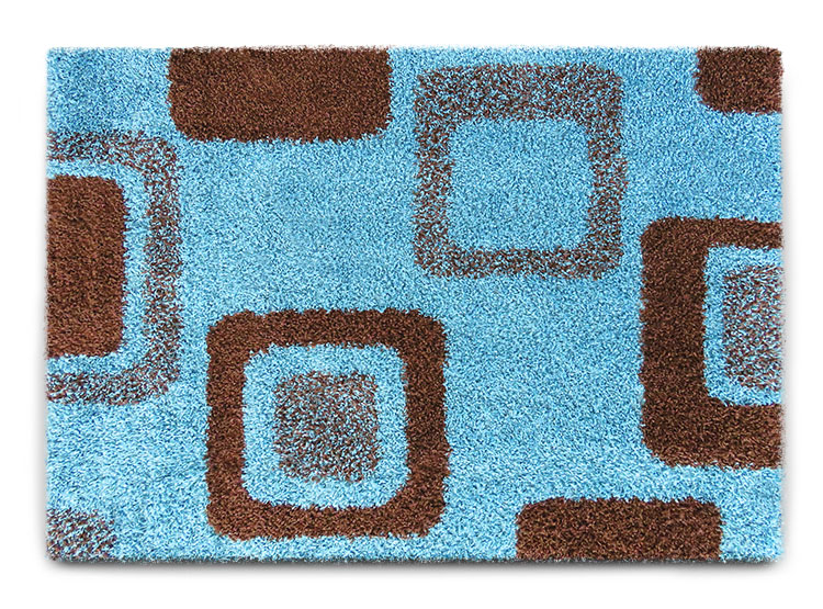 ALFOMBRA IDETEX DISEÑO D1 SHAGGY TURQUESA - 1