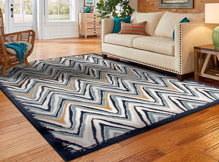 ALFOMBRA IDETEX HEATSET RAINBOW 160 X 235 CM AZUL MARINO - 4