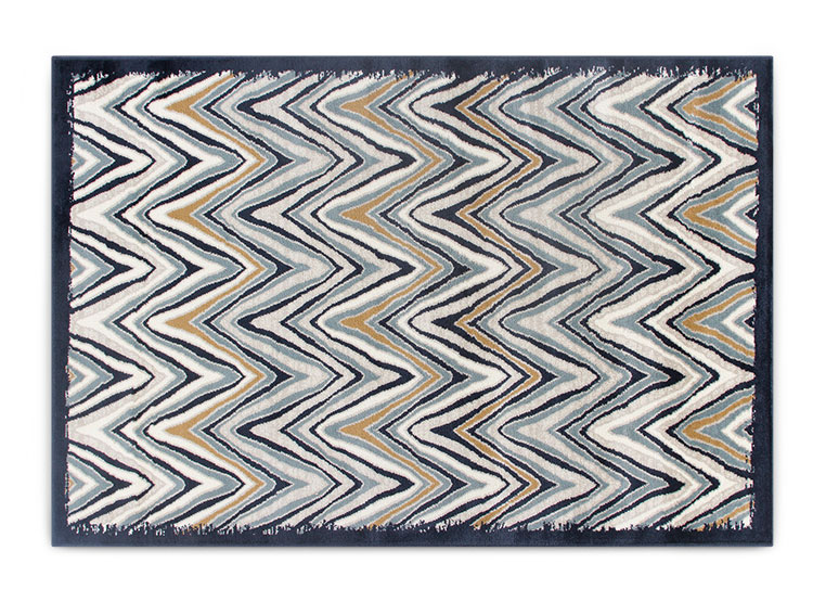 ALFOMBRA IDETEX HEATSET RAINBOW 200 X 285 CM AZUL MARINO - 1