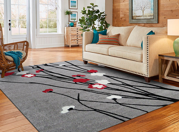 ALFOMBRA IDETEX CARVED FLORIDA D2 150 X 200 CM ROJO - 5