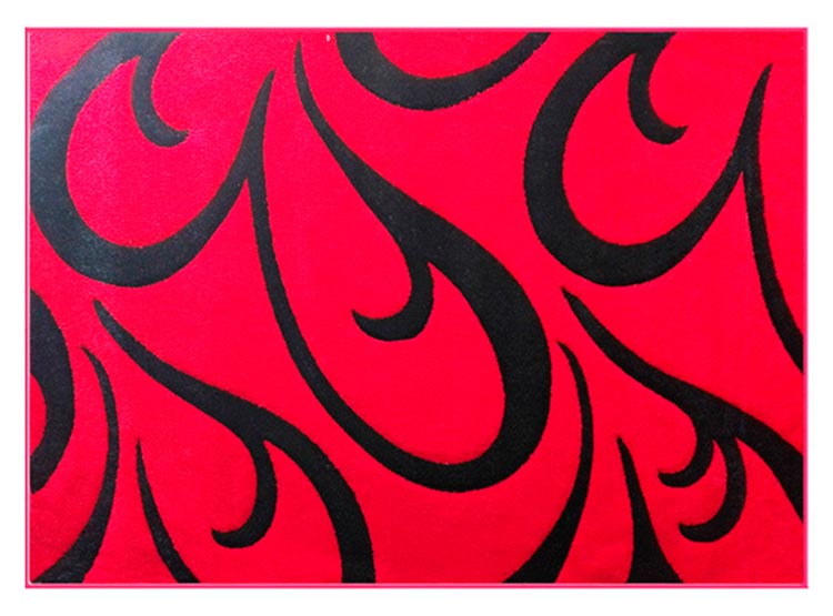 ALFOMBRA IDETEX FRIZE CARVED D3 CONTEMPORÁNEA MODERNA 133 X 180 CM ROJO - 1