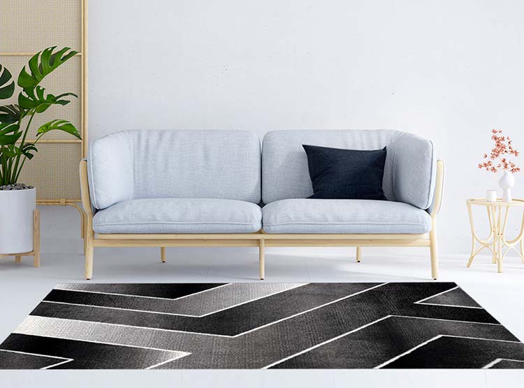 ALFOMBRA IDETEX FRISE CARVED AVANGARD CONTEMPORÁNEA MODERNA 170 X 230 CM NEGRO - 5