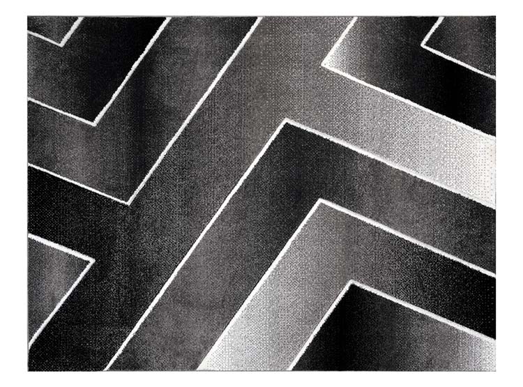 ALFOMBRA IDETEX FRISE CARVED AVANGARD CONTEMPORÁNEA MODERNA 170 X 230 CM NEGRO