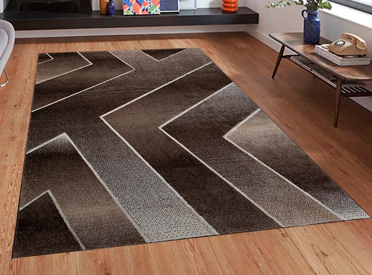 ALFOMBRA IDETEX FRISE CARVED AVANGARD CONTEMPORÁNEA MODERNA 170 X 230 CM MARRÓN - 5
