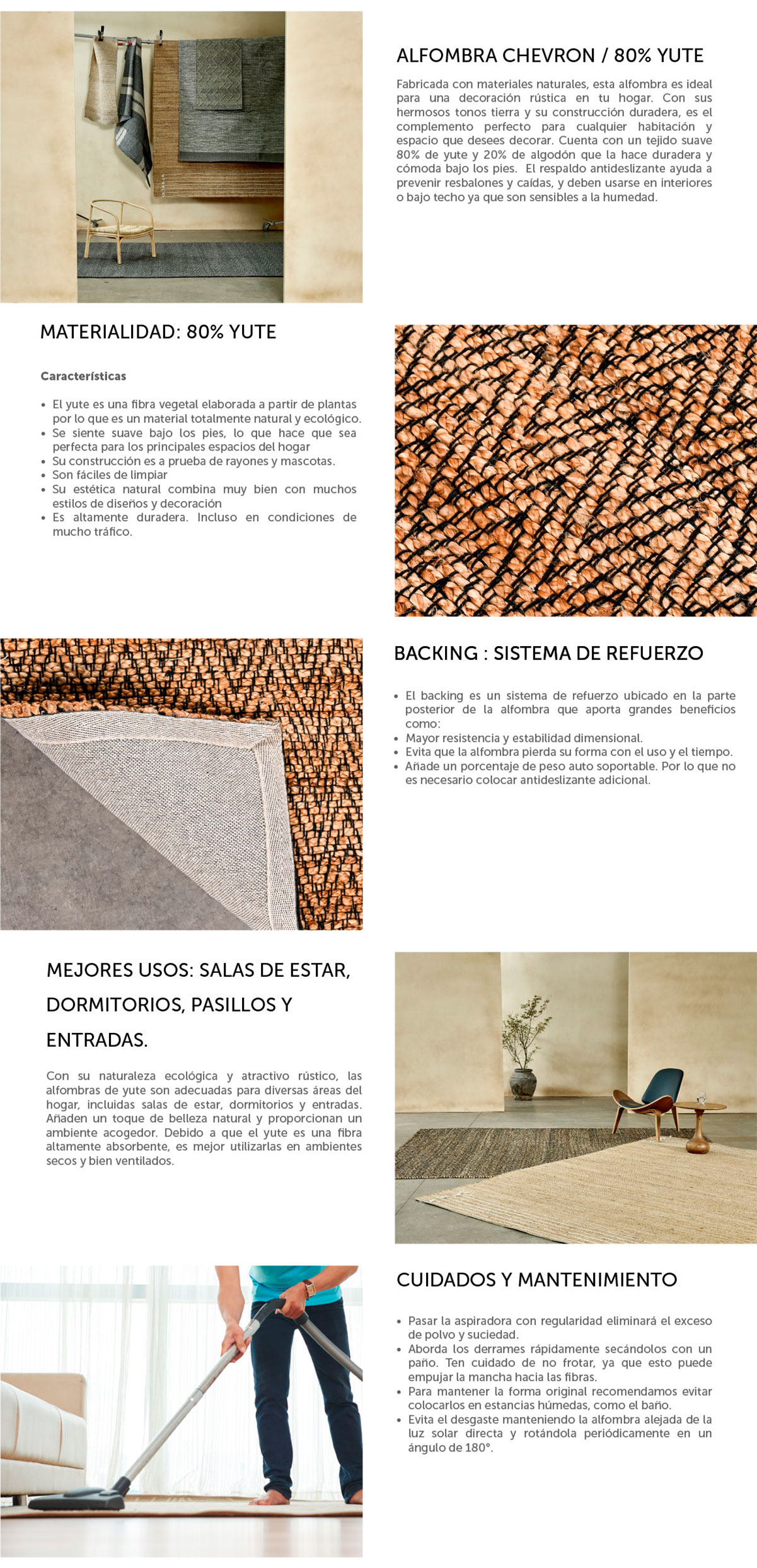 ALFOMBRA CANNON YUTE CHEVRON 170X240