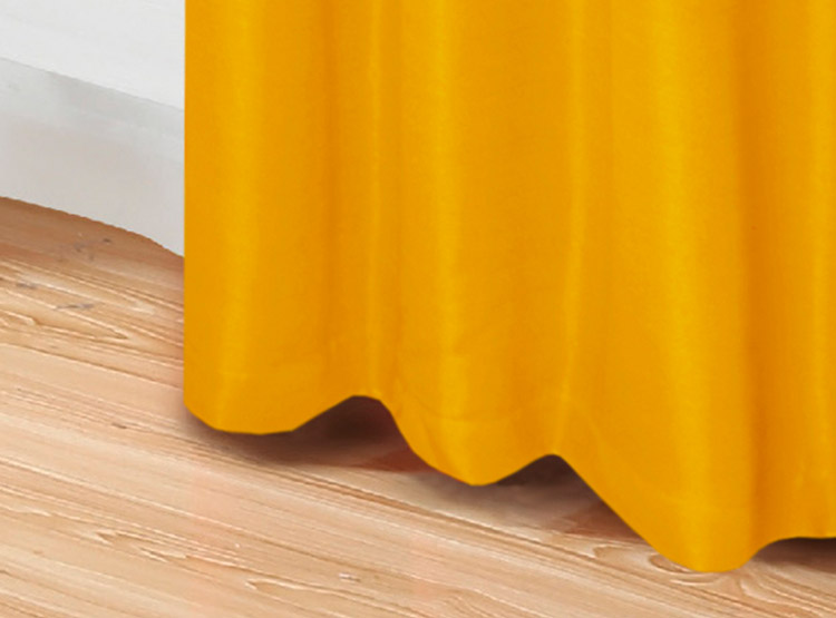 SET CORTINAS DORAL TABATHA RUSTICO PASADOR MOSTAZA - 3