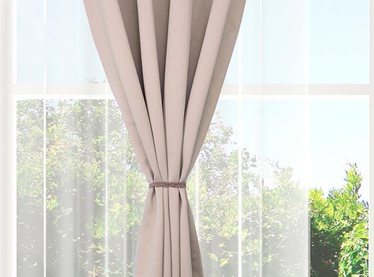 SET CORTINAS DORAL VICTORIA BLACKOUT TAUPE - 3