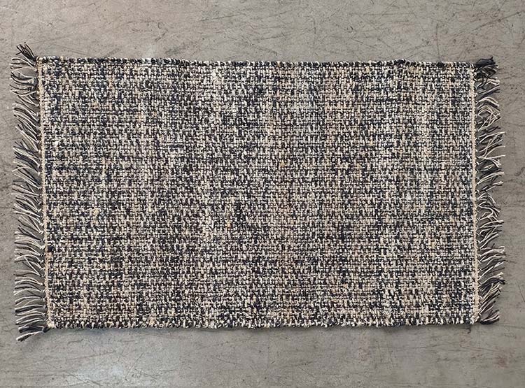 ALFOMBRA IDETEX MELANGE NATURAL 60 X 90 CM NEGRO - 1