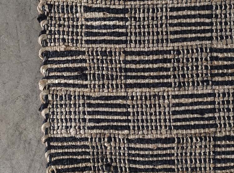 ALFOMBRA IDETEX TIBET NATURAL 60 X 90 CM NEGRO - 2