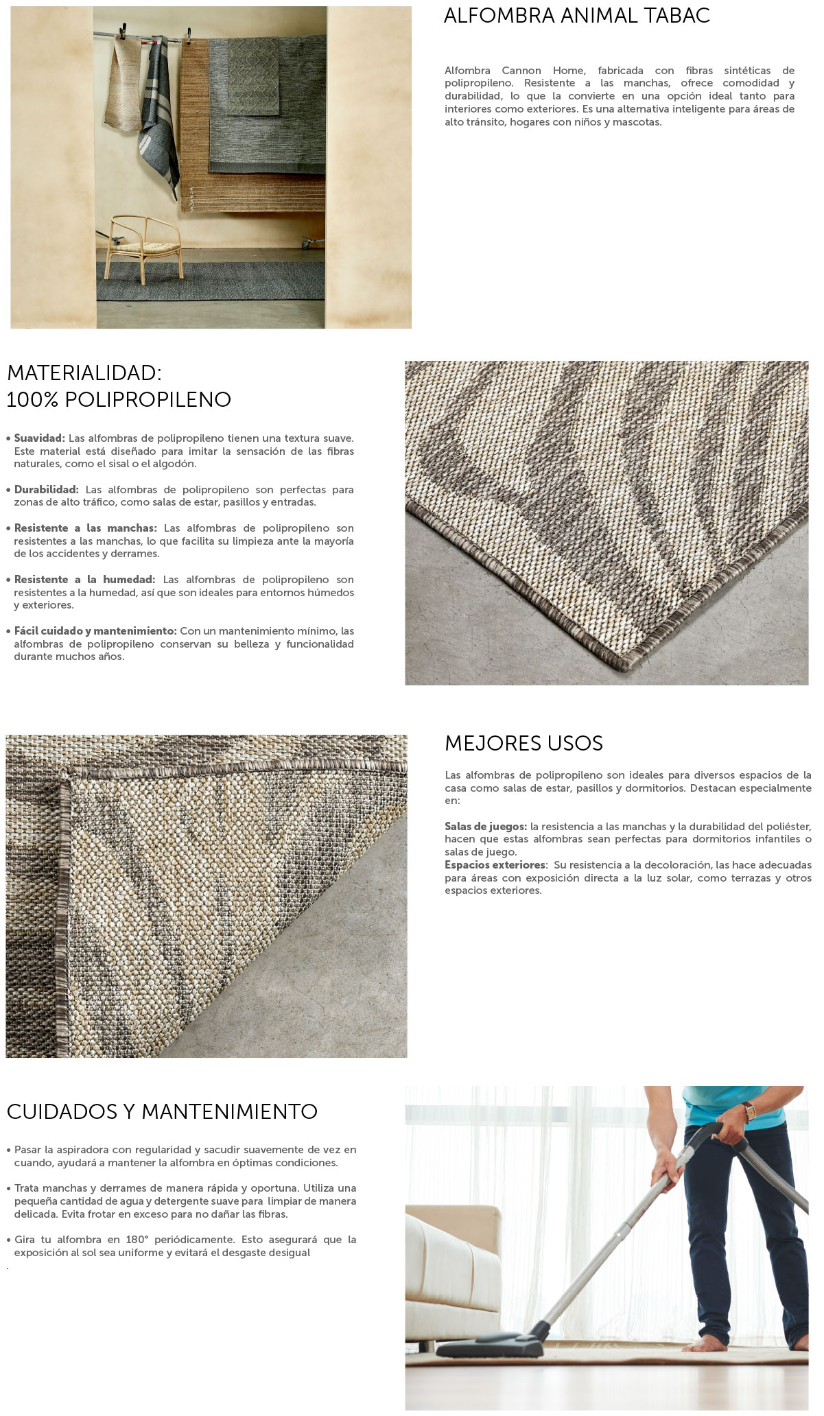 ALFOMBRA CANNON OUT-IN ANIMAL TABACO 200X290