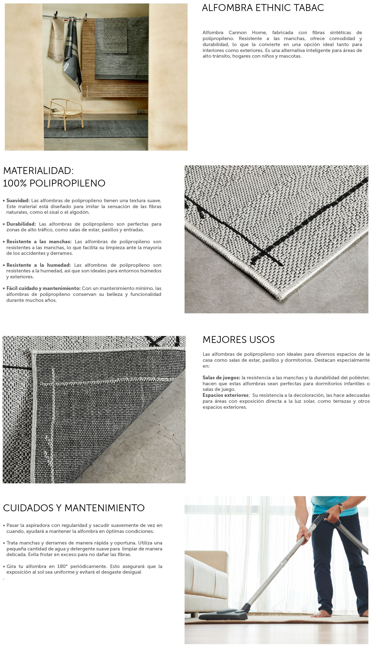 ALFOMBRA CANNON OUT-IN ETHNIC TABACO 200X290