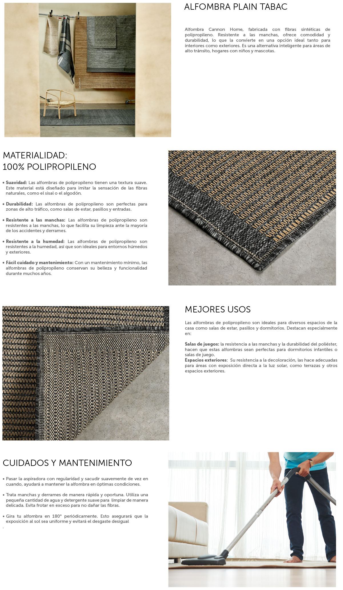 ALFOMBRA CANNON OUT-IN PLAIN TABACO 240X330