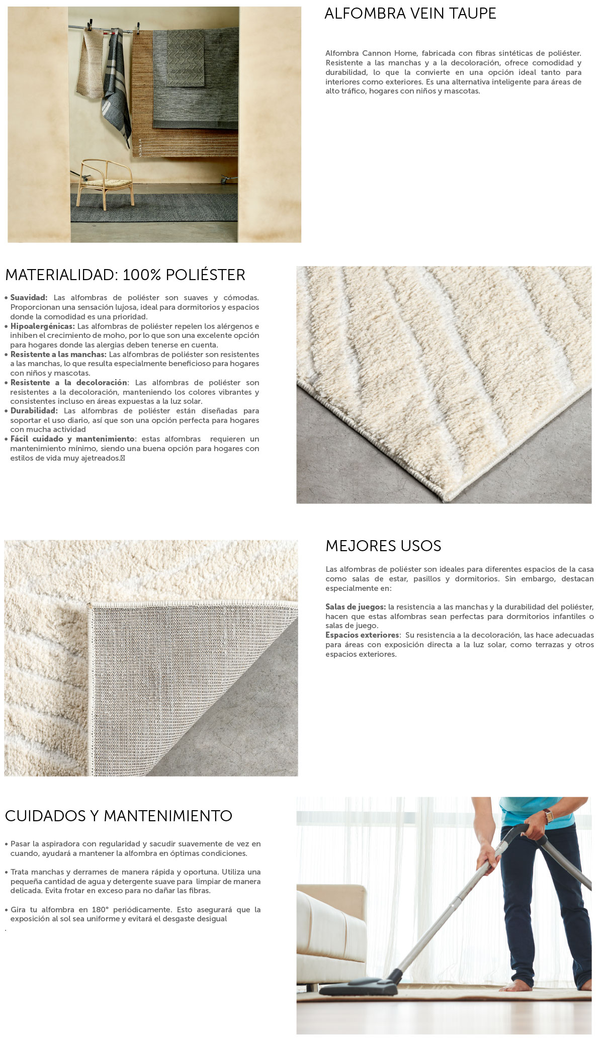 ALFOMBRA CANNON OUT-IN VEIN TAUPE 200X280