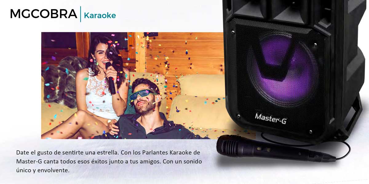 PARLANTE MASTER G KARAOKE COBRA