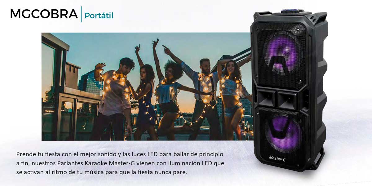 PARLANTE MASTER G KARAOKE COBRA