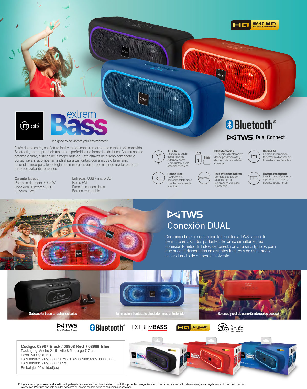 PARLANTE BLUETOOTH MLAB