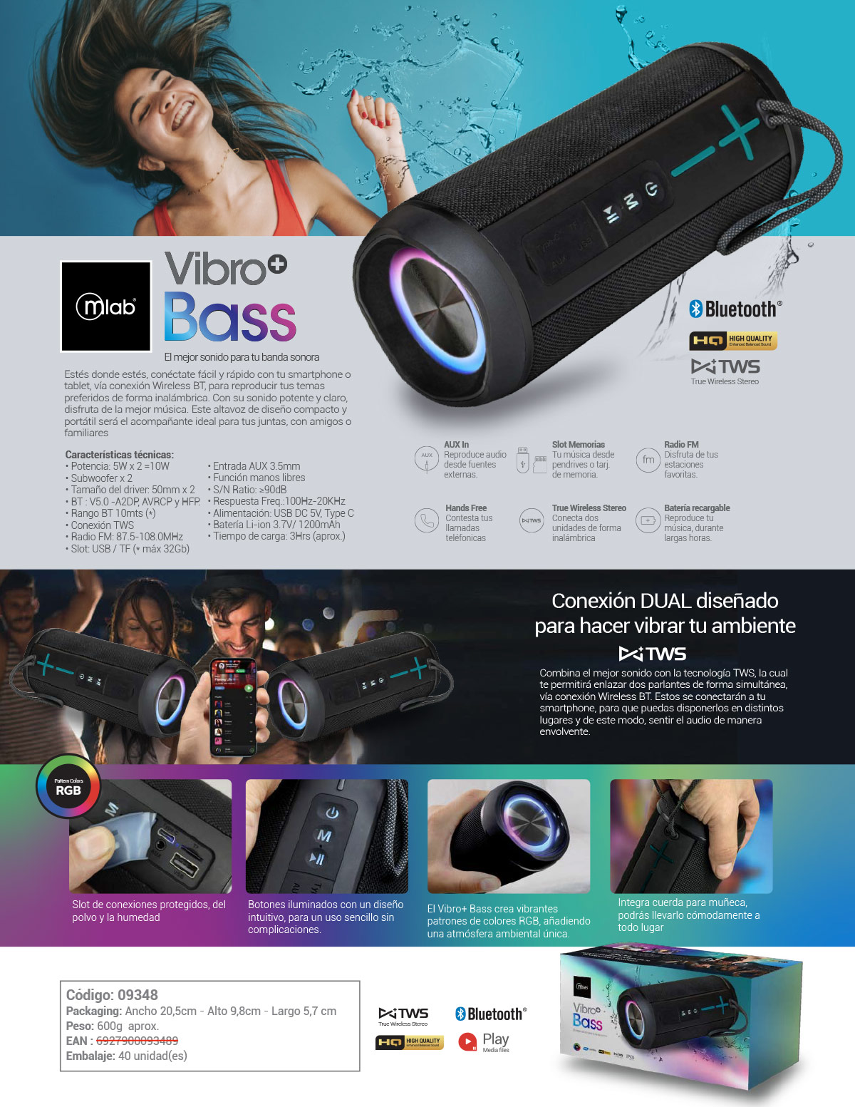 PARLANTE BLUETOOTH MLAB