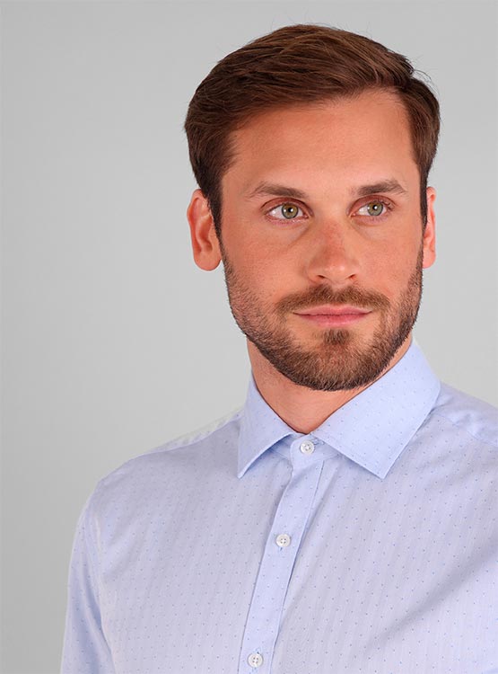 Chemise Homme Van Heusen Manches Courtes - Taille 18-18.5 - Occasion Très Bon état