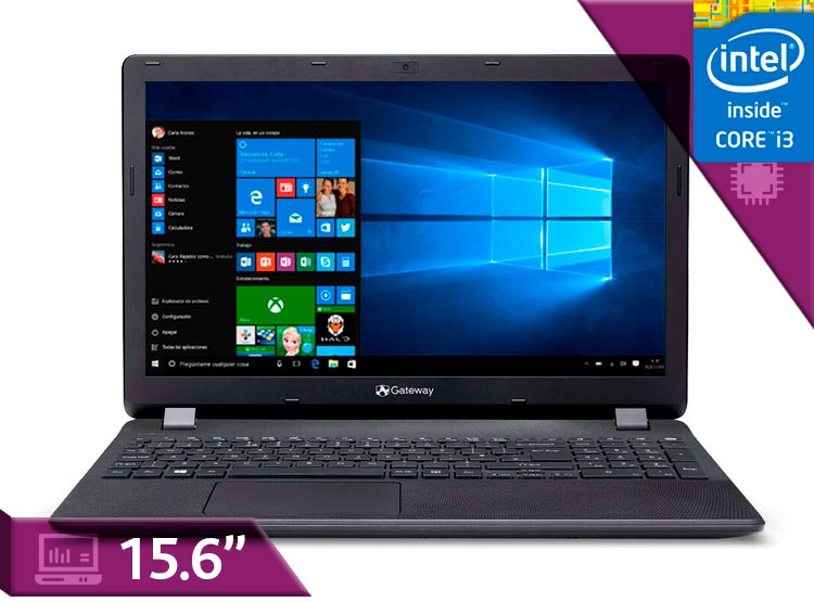 GATEWAY / INTEL CORE i3 / 8GB RAM / 500GB / 15.6
