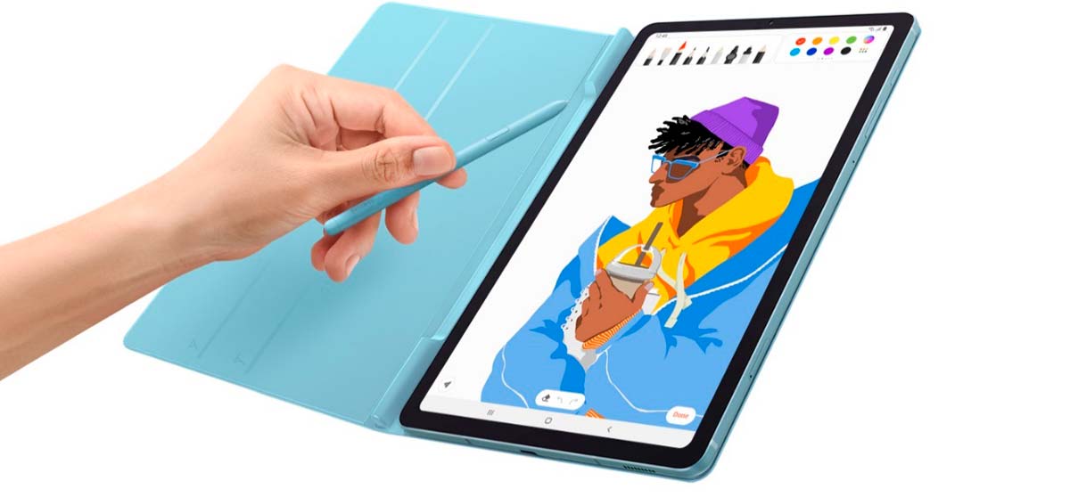 GALAXY TAB S6 LITE WIFI + BOOKCOVER BLUE