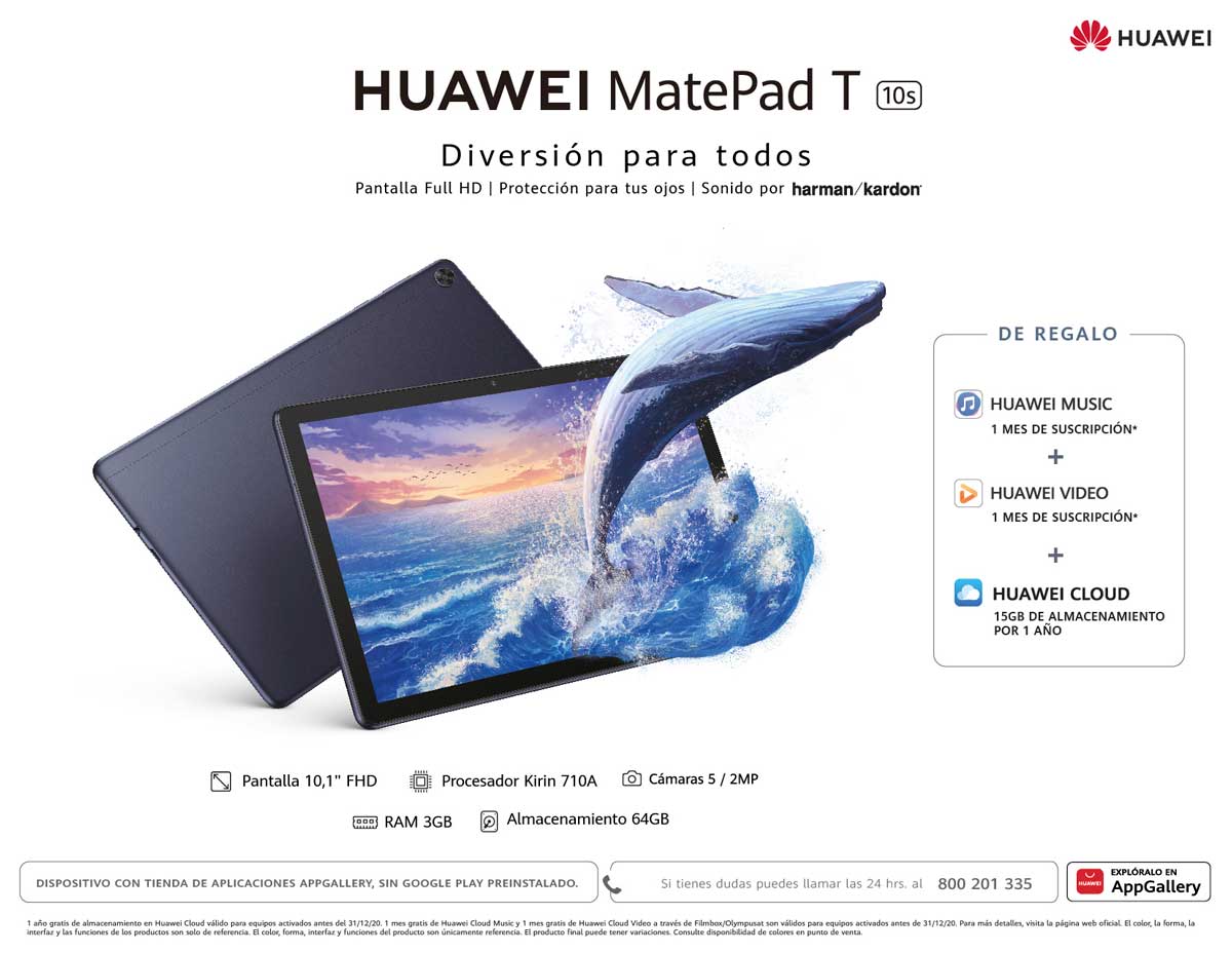 TABLET HUAWEI MATEPAD T10S 3/64 WIFI