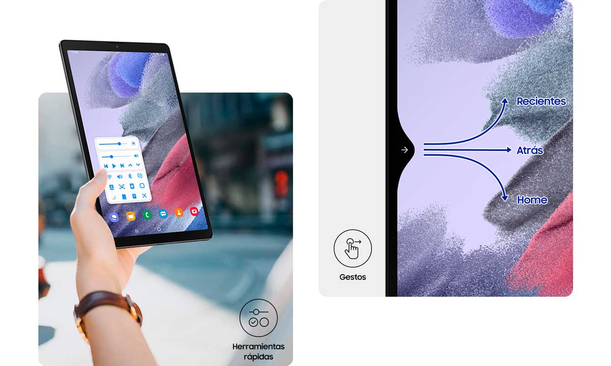 SAMSUNG GALAXY TAB A7 LITE SILVER