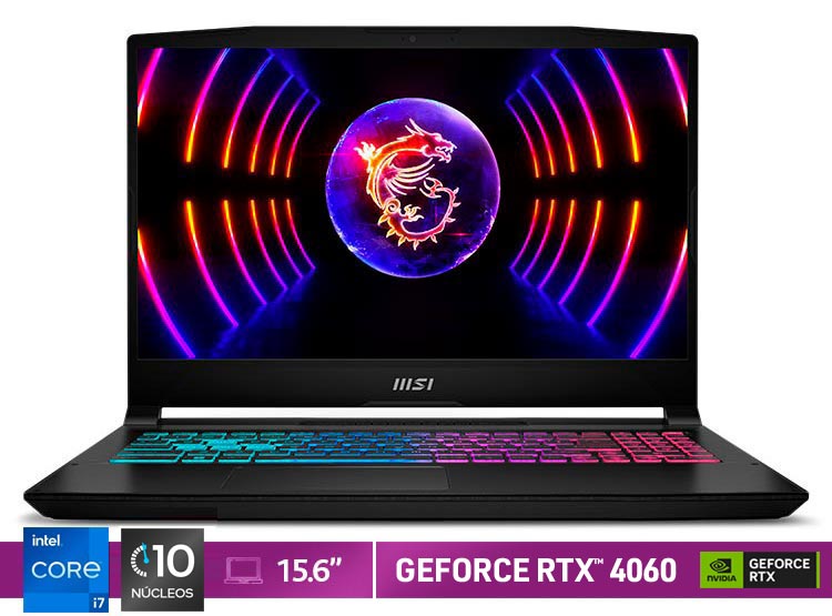 NOTEBOOK GAMER MSI KATANA 15 B13VKF INTEL CORE I7 16 GB RAM 512 GB