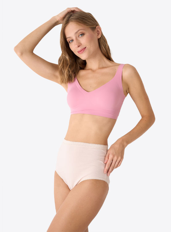 6 PACK CALZÓN MUJER FLORES L25094 - 5