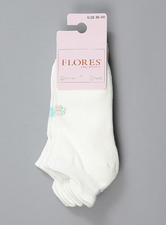 PACK 3 CALCETINES FLORES CORTOS - 2