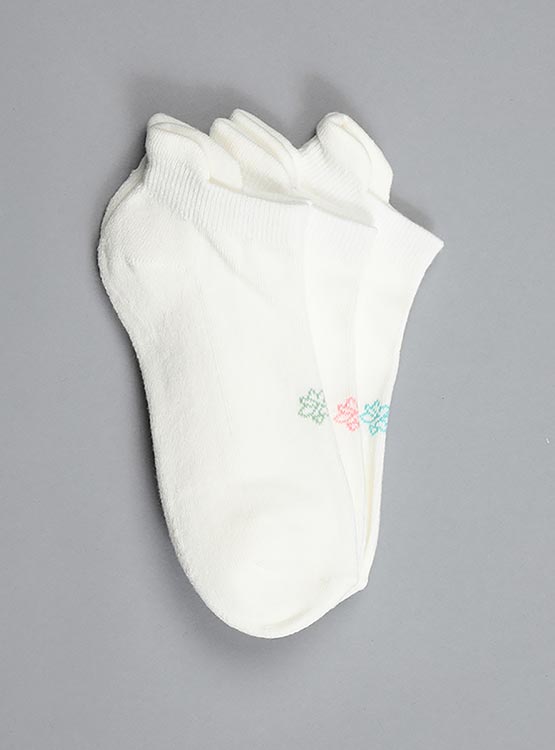 PACK 3 CALCETINES FLORES CORTOS - 1
