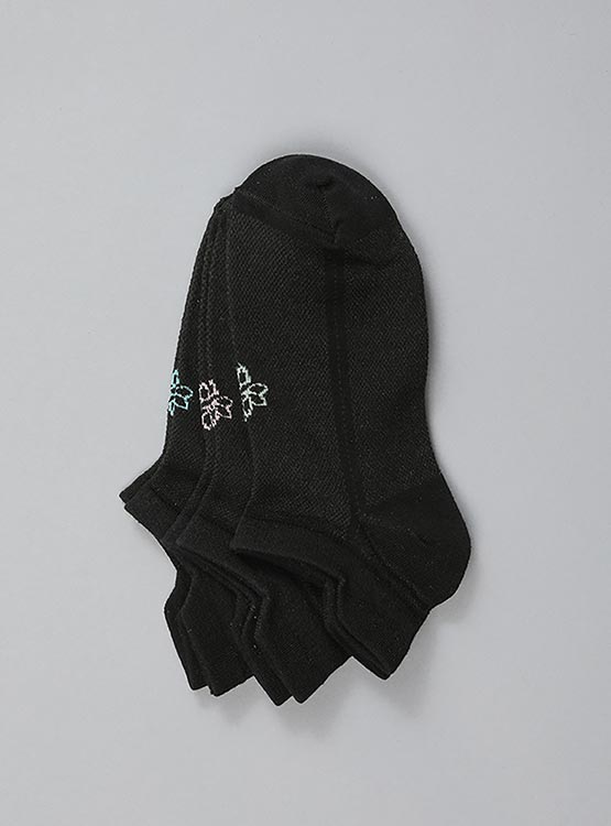 PACK 3 CALCETINES FLORES CORTOS - 1