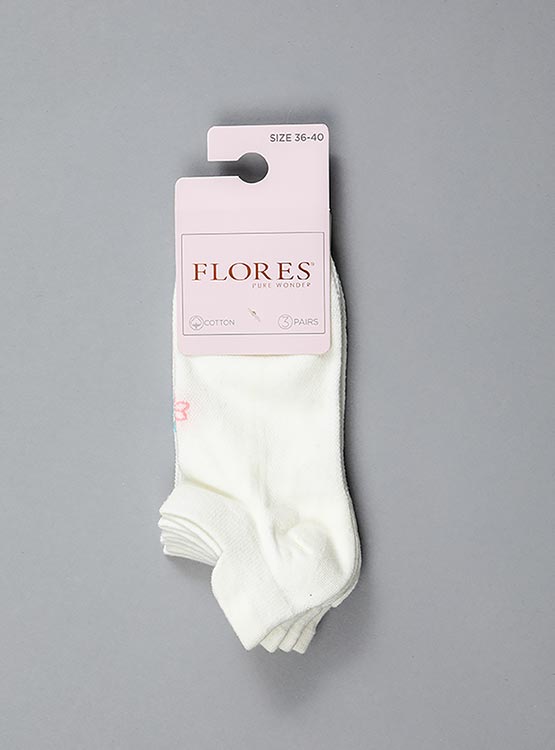 PACK 3 CALCETINES FLORES CORTOS - 2
