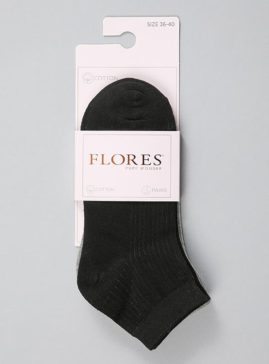 PACK 3 CALCETINES FLORES QUARTER - 2