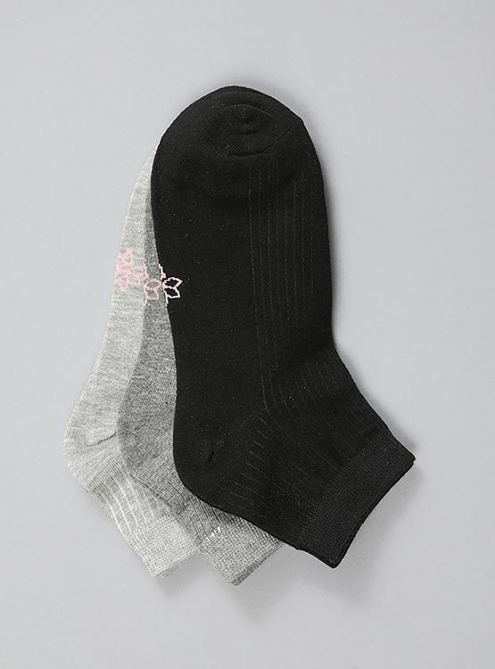 PACK 3 CALCETINES FLORES QUARTER - 1