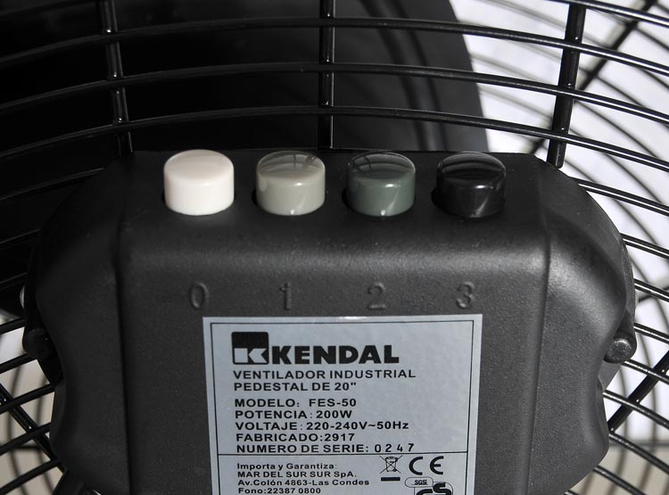 VENTILADOR DE PEDESTAL KENDAL FES-50 200W - 3