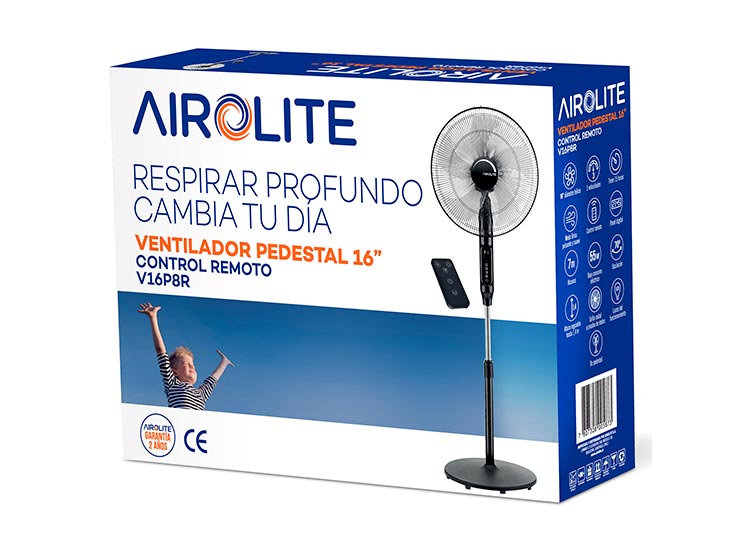 VENTILADOR PEDESTAL AIROLITE 16P V16P8R - 7