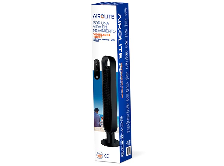 VENTILADOR DE TORRE AIROLITE VT08R WIFI - 6