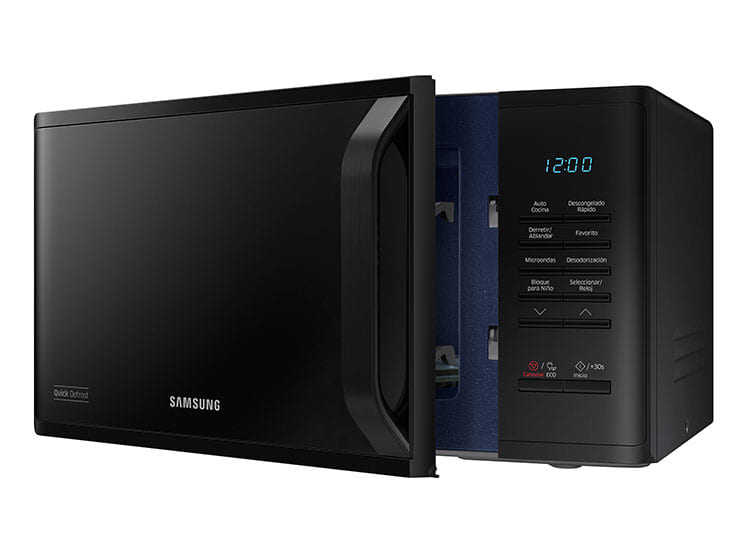 SAMSUNG MICROONDAS NEGRO CON ESMALTE CERÁMICO 23L MS23K3514AKZS - 6